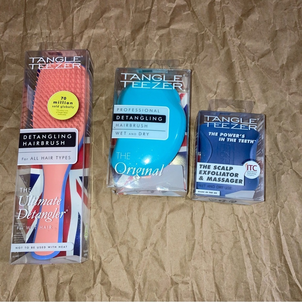3 x tangle teezer